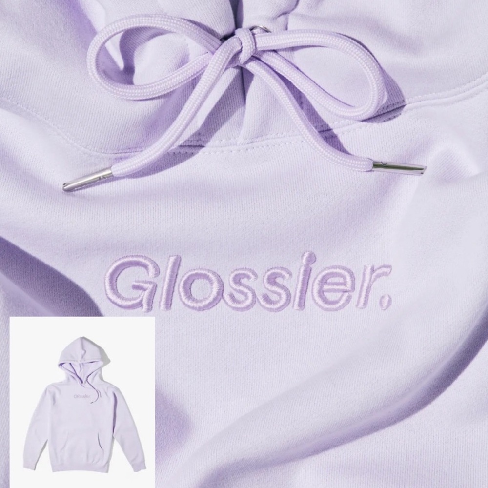Glossier NWOT 2022 Limited Edition Lavender Hoodie Retired color!! S small